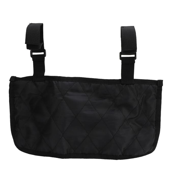 Rolstoel Zijtas Armleuning Zakje Waterdicht Polyester Opbergaccessoires voor Rollators black