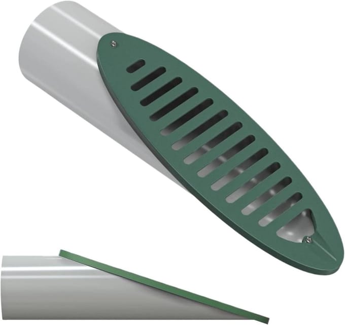 Afvoer Emitter - Drainage Tool - Wateroverlast Voorkomen - Schuin Roosterontwerp - 4 Inch - Groen