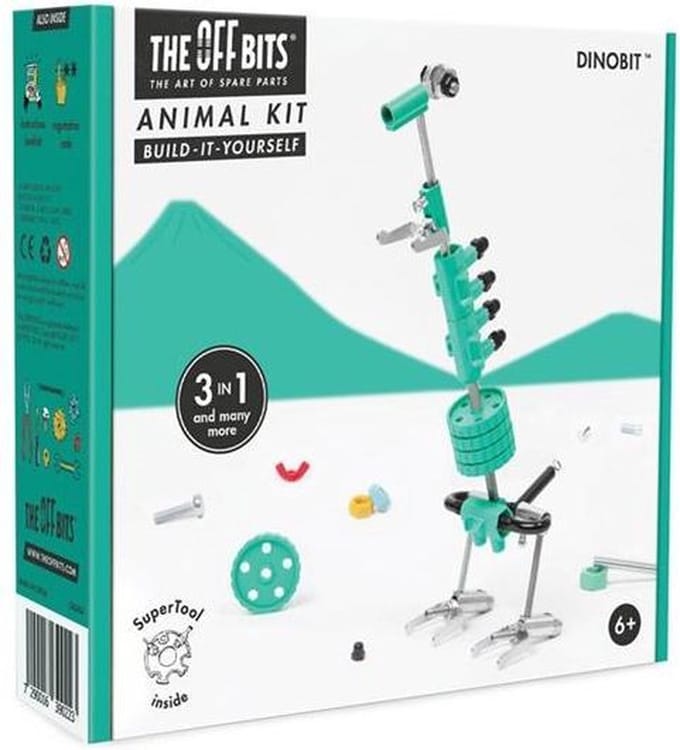 The Offbits Bouwpakket Animal Kit Dinobit 62-delig Groen