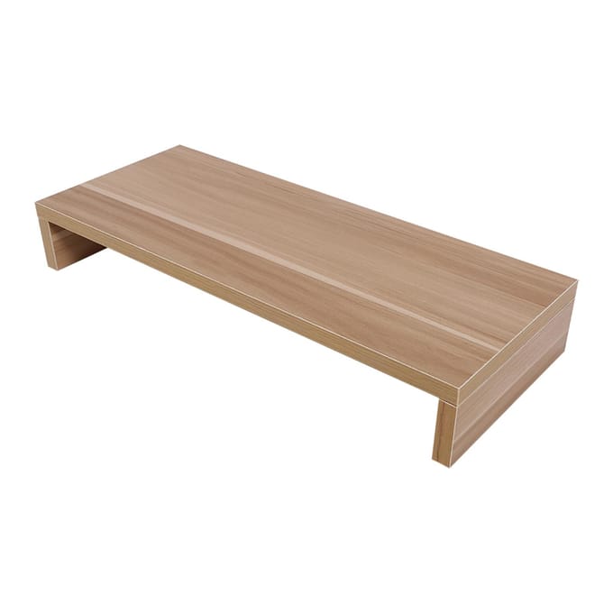 Support d'écran en bois pour PC, LED, LCD, ordinateur, support de bureau, organiseur, support d'affichage en bois blanc