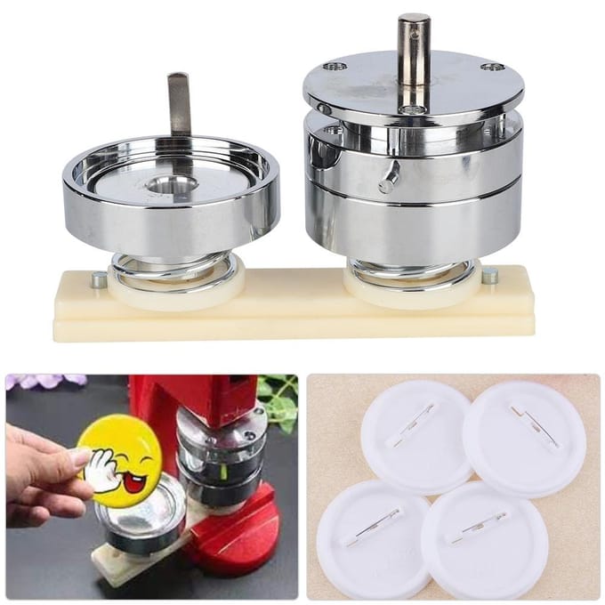 Badge Speld Maken Mal DIY Button Maker Ponsmachine Gereedschap Accessoires 58mm white