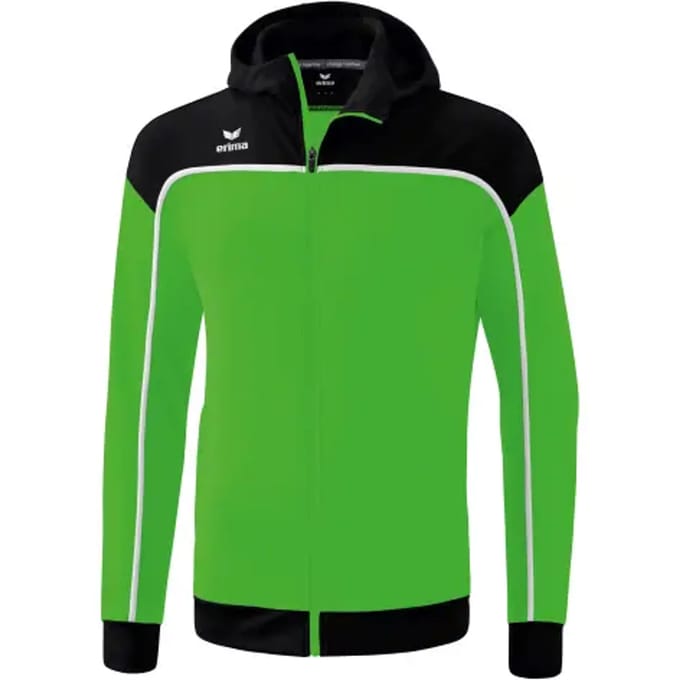 Erima Change Trainingsjack Met Capuchon Kinderen - Wit / Zwart / Green | Maat: 164