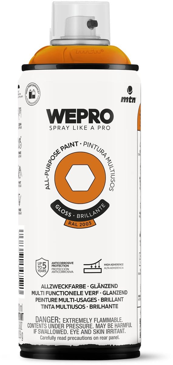 Spuitbus Ral 2003 Glans MTN WEPRO ALL-PURPOSE PAINT 400ML