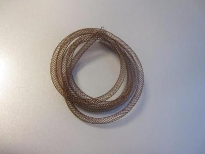 Fish Net Tubes 4 Millimeter bruin 1 Meter
