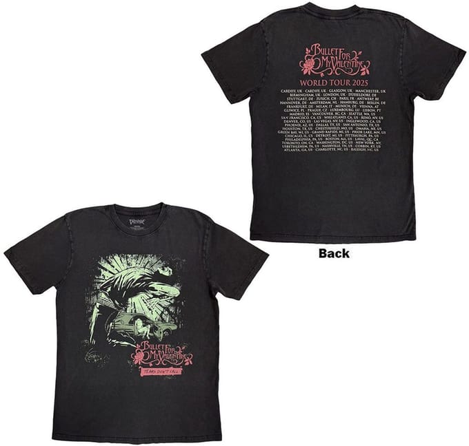 Bullet For My Valentine - Tears Don't Fall Heren Tshirt - S - Zwart