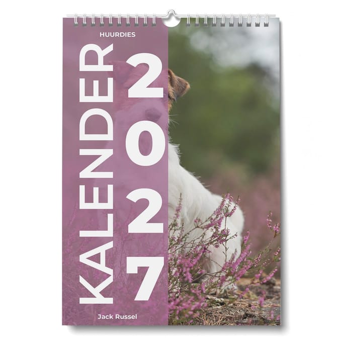 Huurdies Kalender 2027 - Jack Russel - 35x24cm