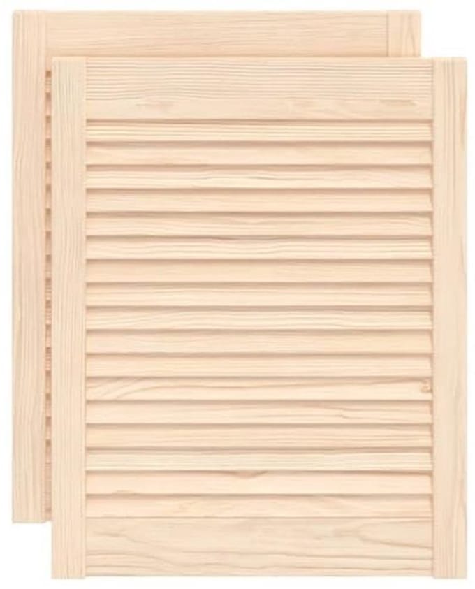Houten Lamellendeur 61,5x49,4 cm - Massief Grenenhout