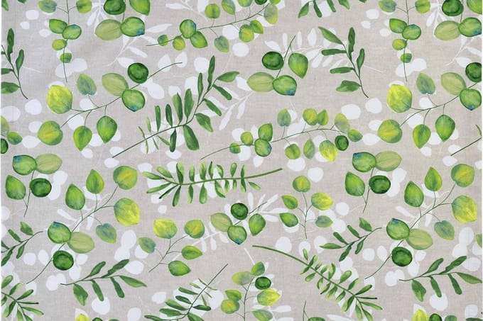 Placemat Set van TWEE - Freda blad - 100% katoen - Sander