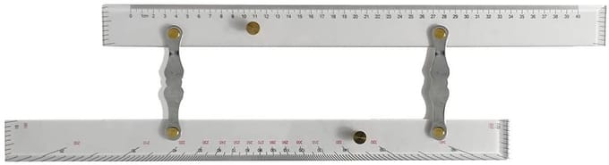 Dailygoods - Mariene Parallelle Liniaal voor Navigatie en Kaartplotten