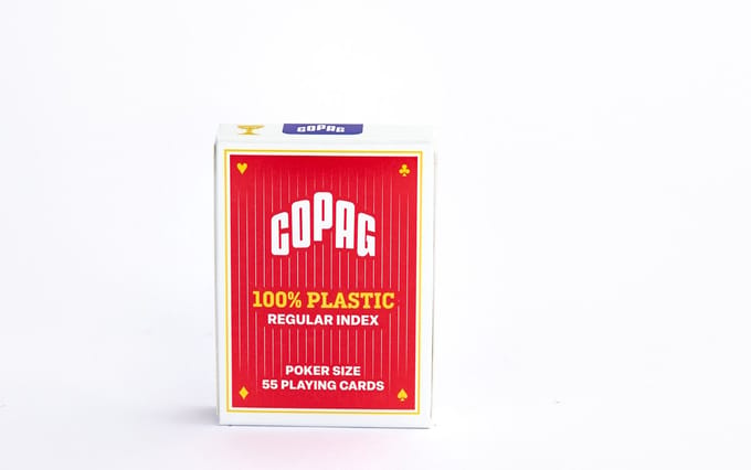 Plastic speelkaarten Rood - Copag