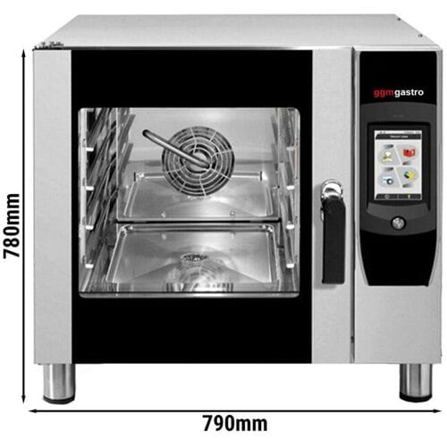 GGM Gastro Kombidämpfer - Touch - 4x EN 600x400 oder 4x GN 1/1 - inkl. Waschsystem & Temperaturfühler