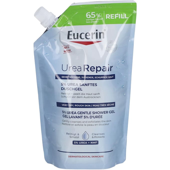 Eucerin UreaRepair Wasgel 5% Urea Zeer Droge En Ruwe Huid Navulling 400ml