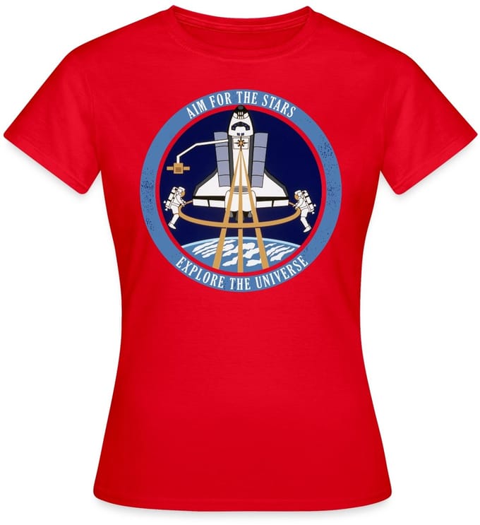 NASA Aim For The Stars T-Shirt Dames