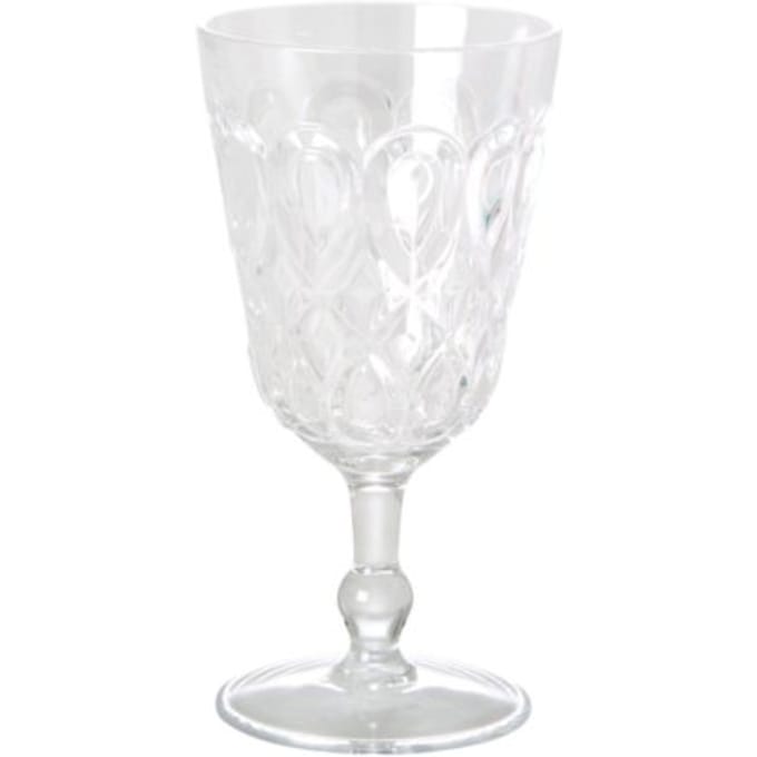 Rice acryl wijnglas medium doorzichtig