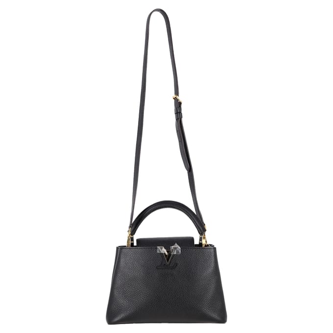 Louis Vuitton Capucines BB Handtas van Zwart Lederen