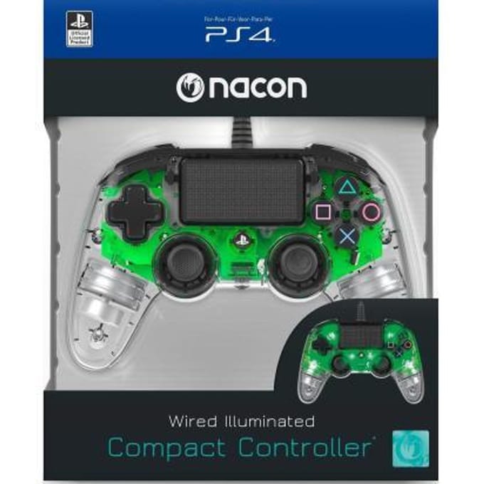 Nacon Compact Official Licensed Bedrade LED Controller - PS4 - Groen