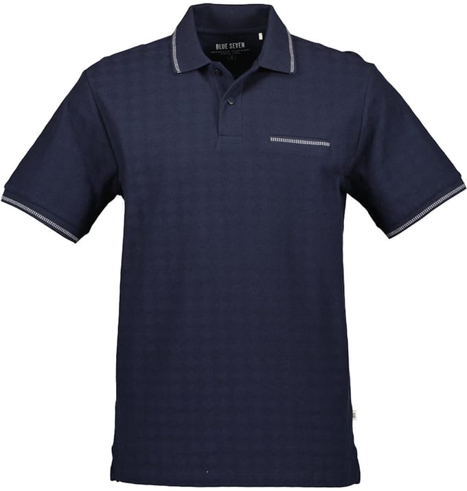 Blue Seven - Polo 321205 navy uni KM - maat L