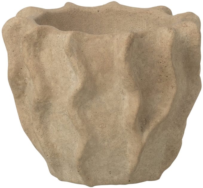 J-Line bloempot Rond Golf - cement - beige - small