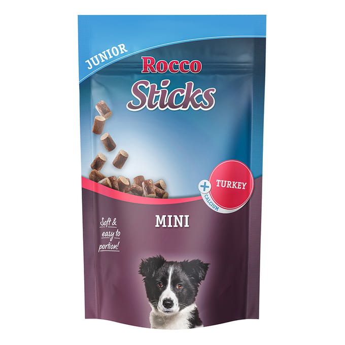 70g Rocco Sticks Mini Junior Kalkoen Hondensnacks