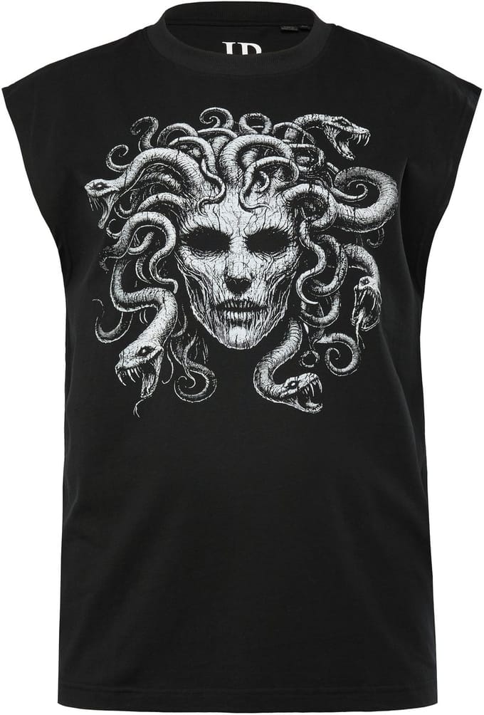 JP 1880 - Heren - Tanktop onderhemd oversized - Zwart - Maat 3XL