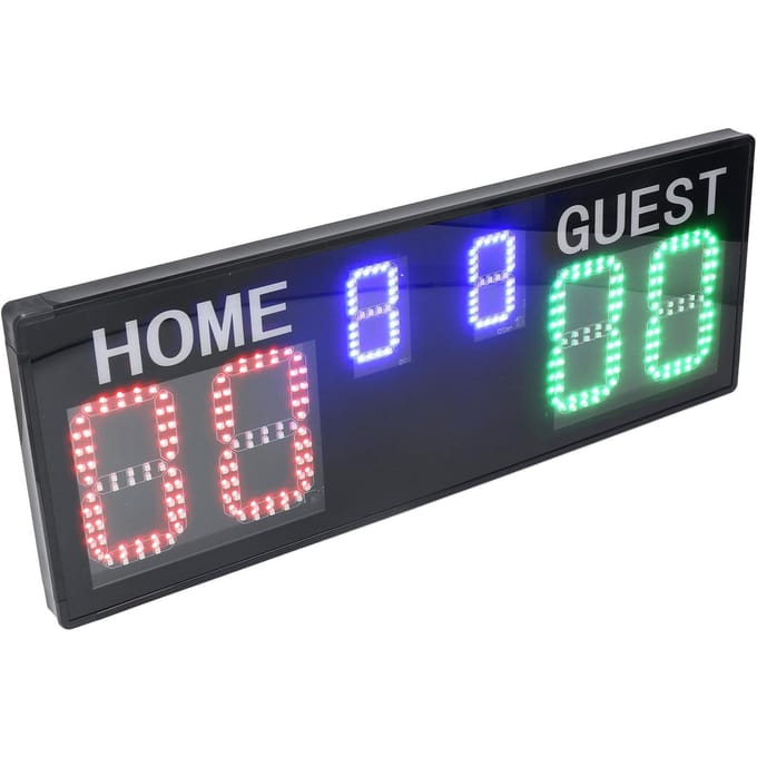 Elektronisch Scorebord 6 Cijfers 1?99 Heldere LED Display Digitale Scoreteller met Afstandsbediening voor blue