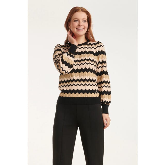 Smashed Lemon 24614 -e zigzag gebreide top |