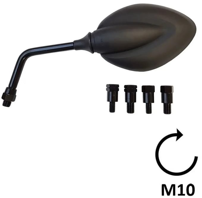 Bcr Universal With M8/m10 Adapters Achteruitkijkspiegel Zilver