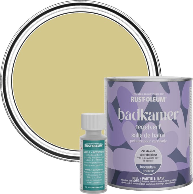 Rust-Oleum Groen Badkamer Tegelverf Hoogglans - Wasabi 750ml