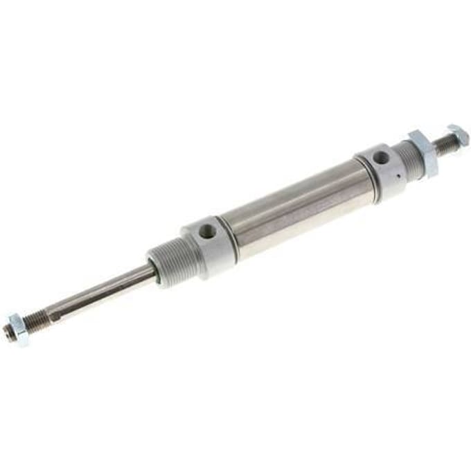 ISO 6432 Ronde Dubbelwerkende Cilinder 25-50mm - Magnetisch - Buitendraad - Dubbele Zuigerstang