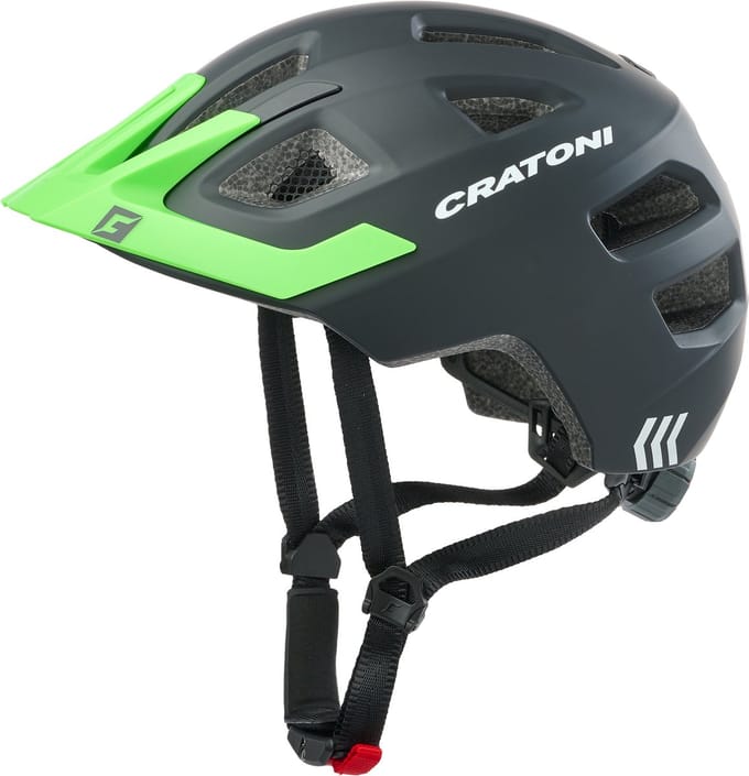 Kinderhelm Cratoni Maxster Pro Zwart/neongroen mat - XS/S (46-51cm)
