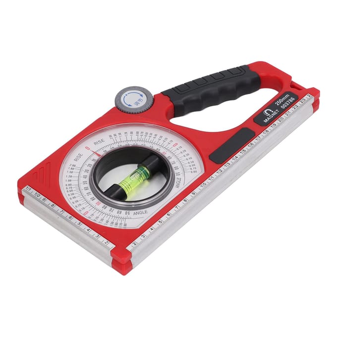 Inclinometer Hoekzoeker Meter Meetinstrument Magnetische Hoekmeter ABS met Waterpas Tool black