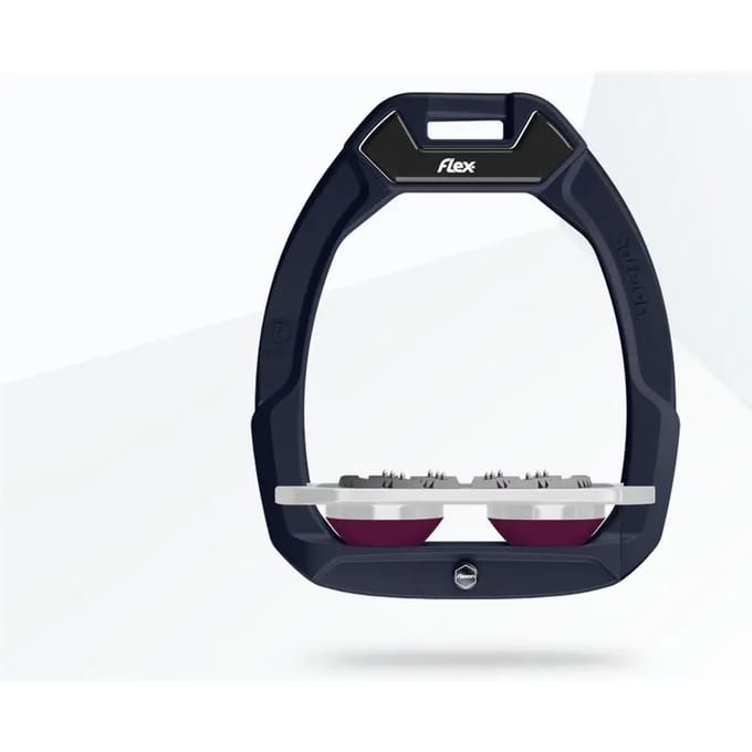Veiligheidsstijgbeugels Plat Ultra Grip Bruin/Grijs/Paars Flex-On Safe-On