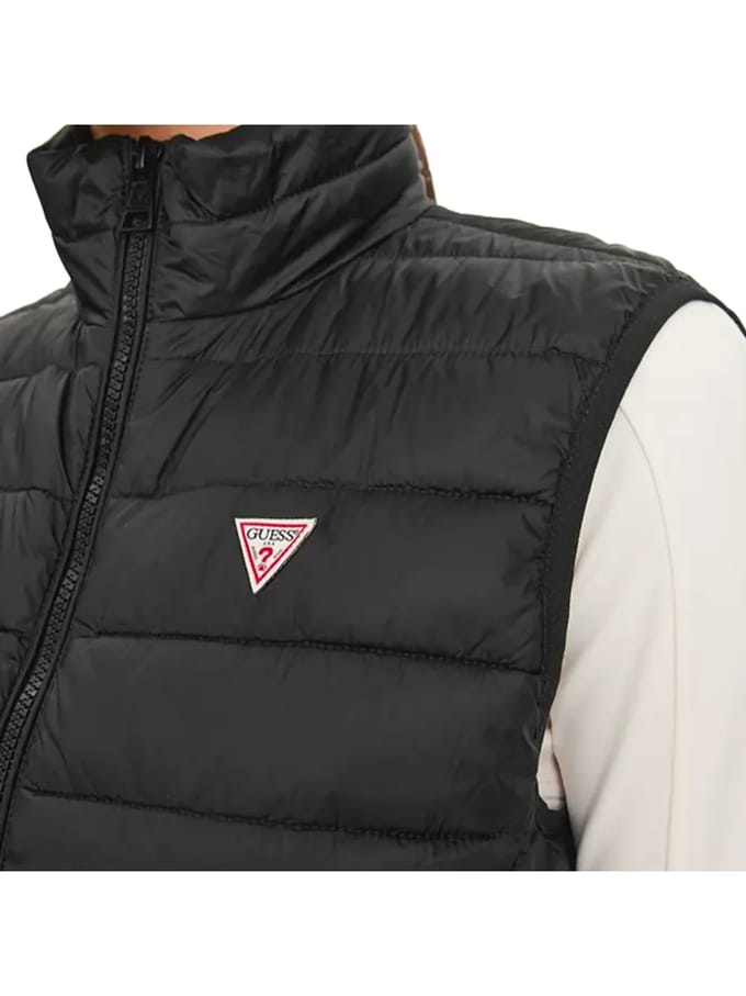 Guess Mini G mouwloze gewatteerde jas voor dames