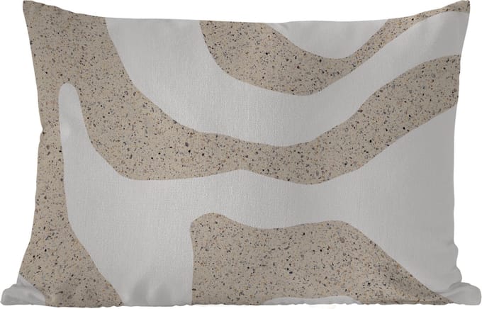 Buitenkussens - Abstract - Terrazzo - Design - Beige - 60x40 cm - Weerbestendig