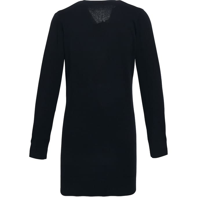 Premier Dames/Dames Longline V Hals Gebreid Vest (Zwart)