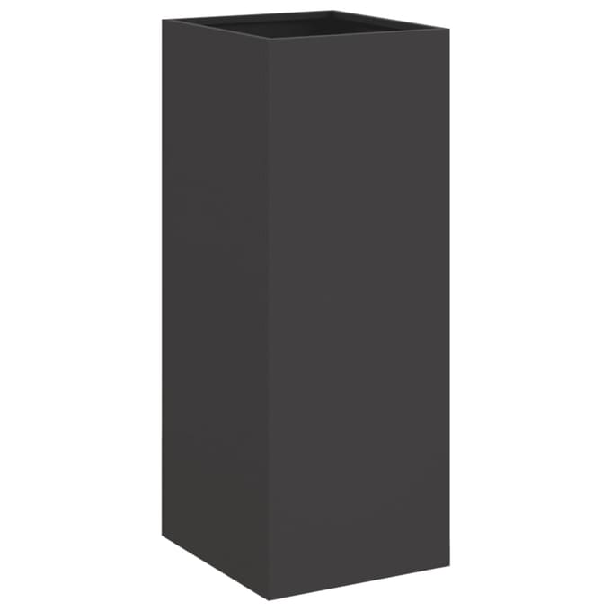 vidaXL - Plantenbak - 32x29x75 - cm - staal - zwart