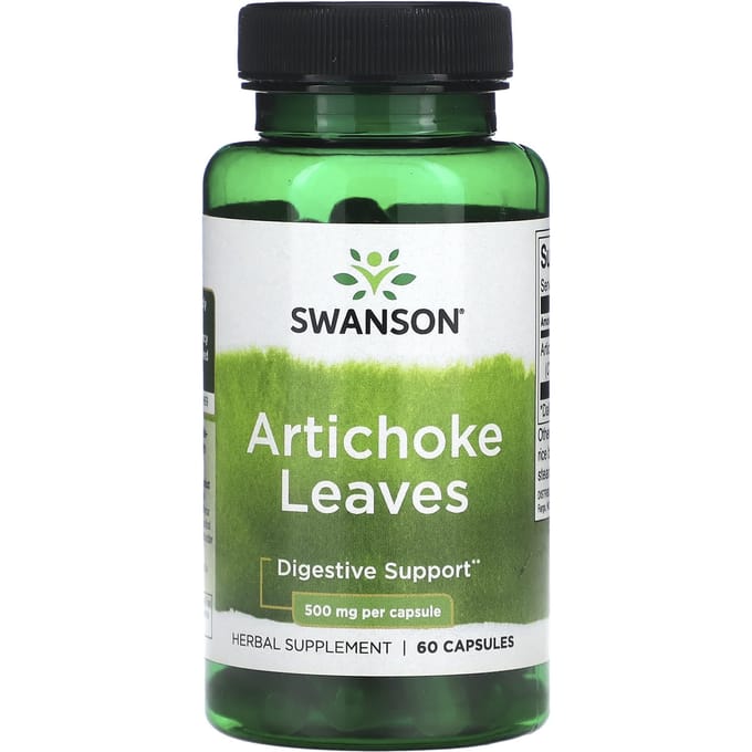Artisjokblad, 500 mg, 60 capsules