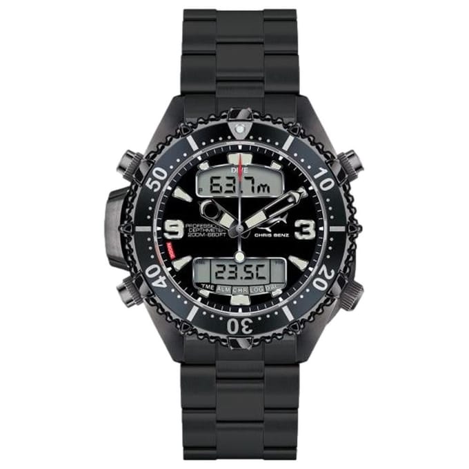 Chris Benz - CB-D200X-SR-MBSR - Duikershorloge - Unisex - Quartz