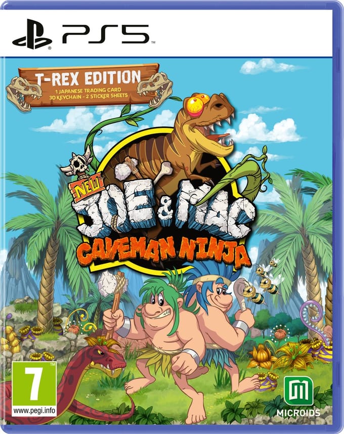 Nieuwe Joe & Mac: Caveman Ninja - T-Rex Editie - Sony PlayStation 5 - Platformgame