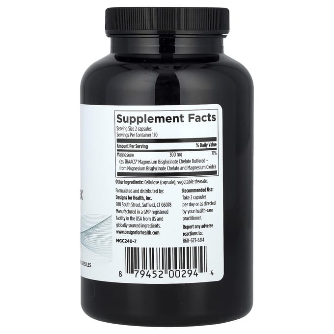 Magnesiumglycinaatcomplex, 240 vegetarische capsules (150 mg per capsule)