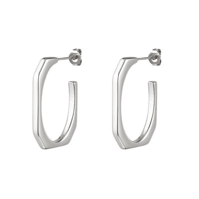Earrings geometric - Yehwang - Oorbellen - One size - Zilver