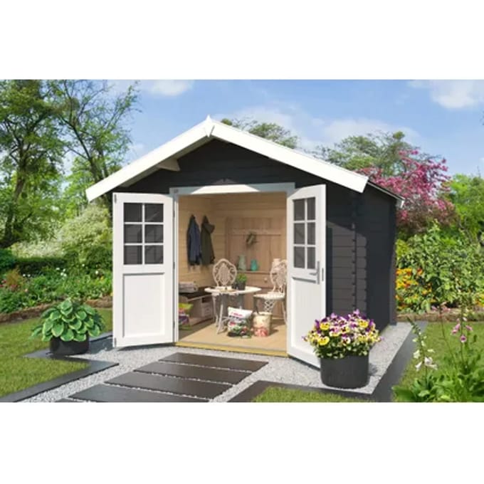 Weka Tuinhuis 209 - Antraciet - 300x250cm