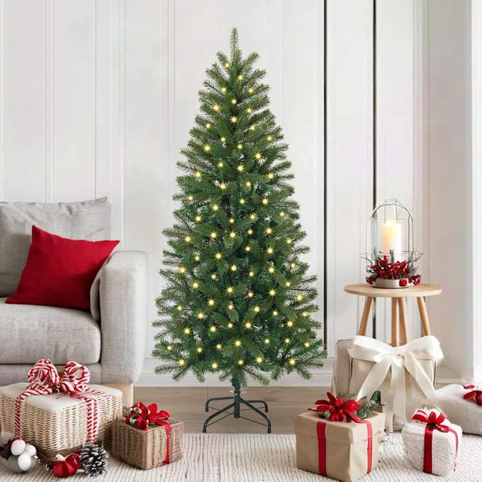 vidaXL - Kunstkerstboom - Groen - 150 - cm - PE - en - PVC