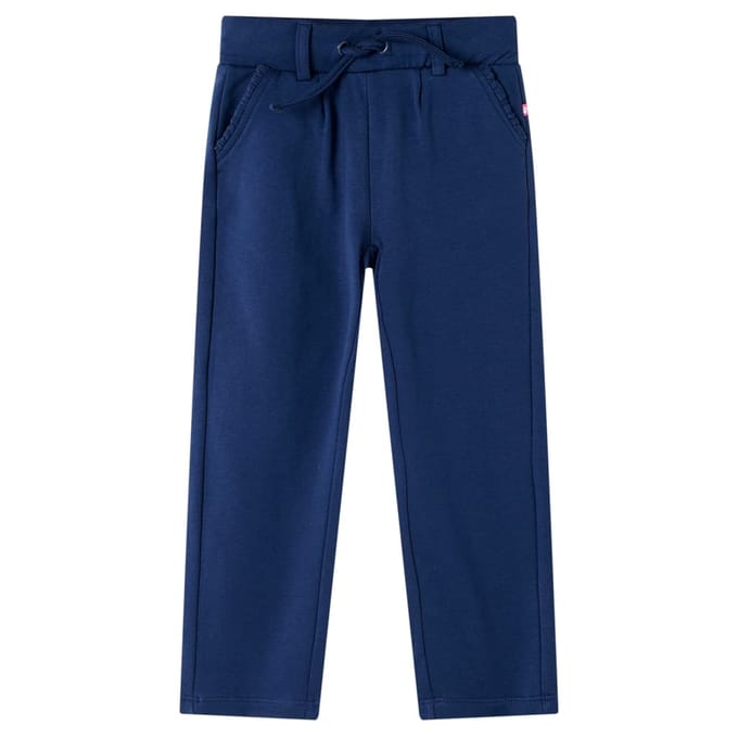 vidaXL - Kinderbroek - met - trekkoord - 92 - marineblauw
