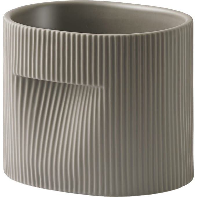 Muuto Ridge plantenbak - taupe - Hoogte 15 cm