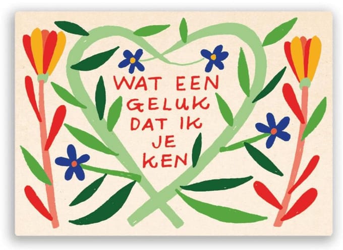 Ansichtkaarten Wat een geluk... - 15x10.5 - Papier (5 stuks) - S