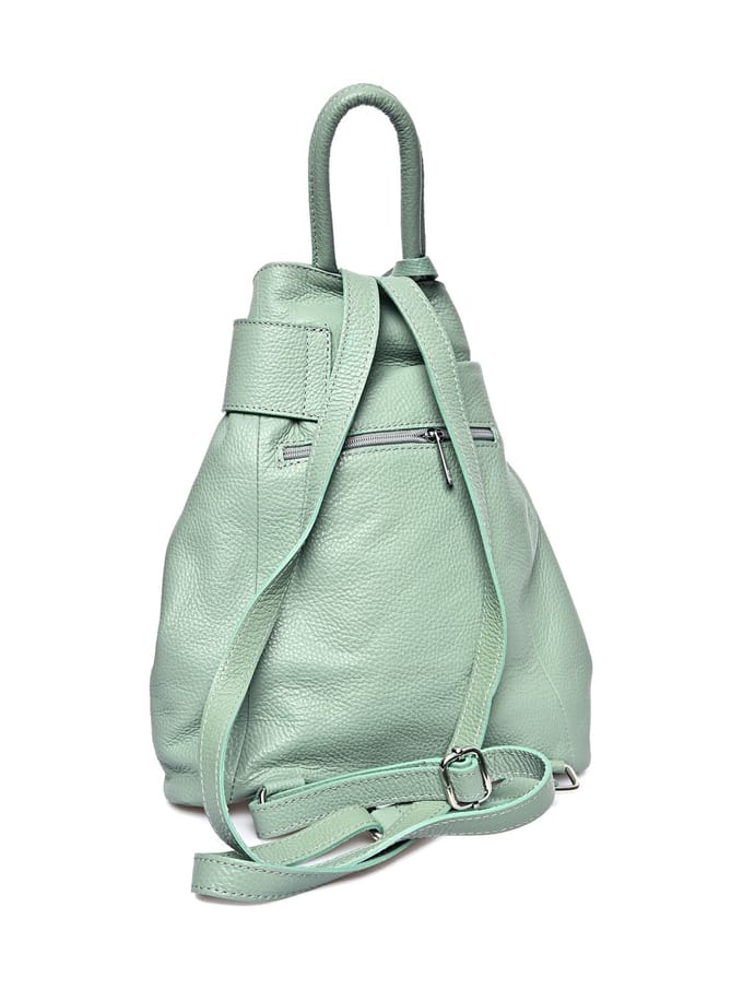 Anna Luchini Groen Rundleer Tas