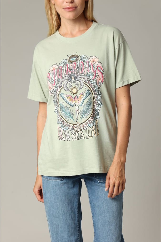 Deeluxe Summdays T-shirt Met Korte Mouwen Groen L Vrouw