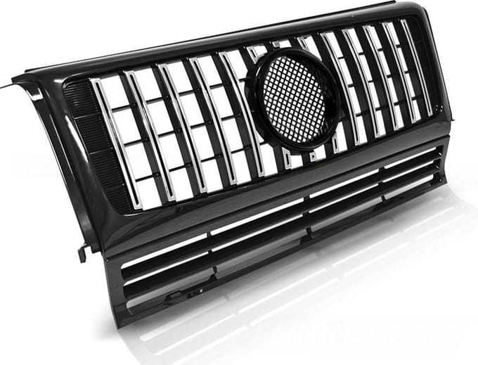 Grill MERCEDES W463 90-12 SPORT ZWART CHROOM