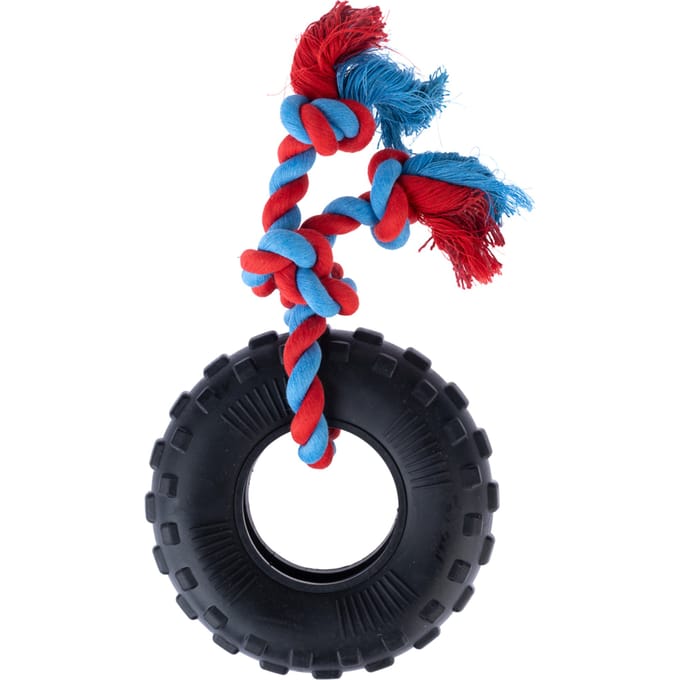 TIAKI rubberband met touw Ø15xH5cm Hond